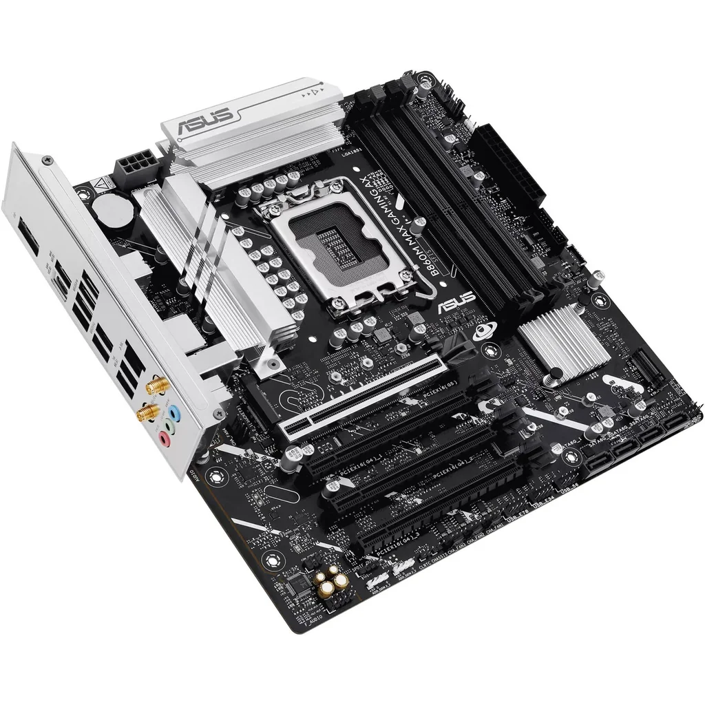 ASUS B860M MAX GAMING AX LGA 1851 Micro-ATX Motherboard, Intel B860 Chipset, 4x DIMM DDR5 Slots, 256GB Max Memory, 1 x PCIe 5.0 x16 Safeslot, 3 x M.2 Slots | 90MB1JZ0-M0EAY0 - Image 6