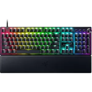 Razer Huntsman V3 Pro 8KHz Mechanical Gaming Keyboard, Razer Analog Optical Switches Gen-2, Doubleshot PBT Keycaps, 40 G Actuation Force, English Layout, Black | RZ03-05530100-R3M1