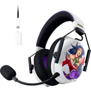 Razer BlackShark V3 Pro Gaming Headset, HyperSpeed Wireless Gen 2, Hybrid ANC, Detachable Razer HyperClear Full Band 12mm Mic, Unidirectional, PC, 2XKO Edition | RZ04-05401100-R3M1