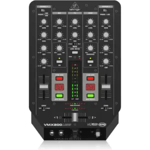Behringer VMX200USB Professional 2-Channel DJ Mixer, 2 Channel USB DJ Mixer with Dual BPM Counter, VCA Controlled Faders, XPQ 3D Surround, Built In USB Interface, XPQ Effects | VMX200USB