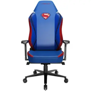 Cybeart Superman Neo 2.0 Series Gaming Chair, 4D Armrest, NeoTek Leatherette, Magnetic Neck & Lumbar Pillow, Recline & Tilt, 60 MM PU Casters, 150kg Max Weight, Black | GC-PUNEO-SM02