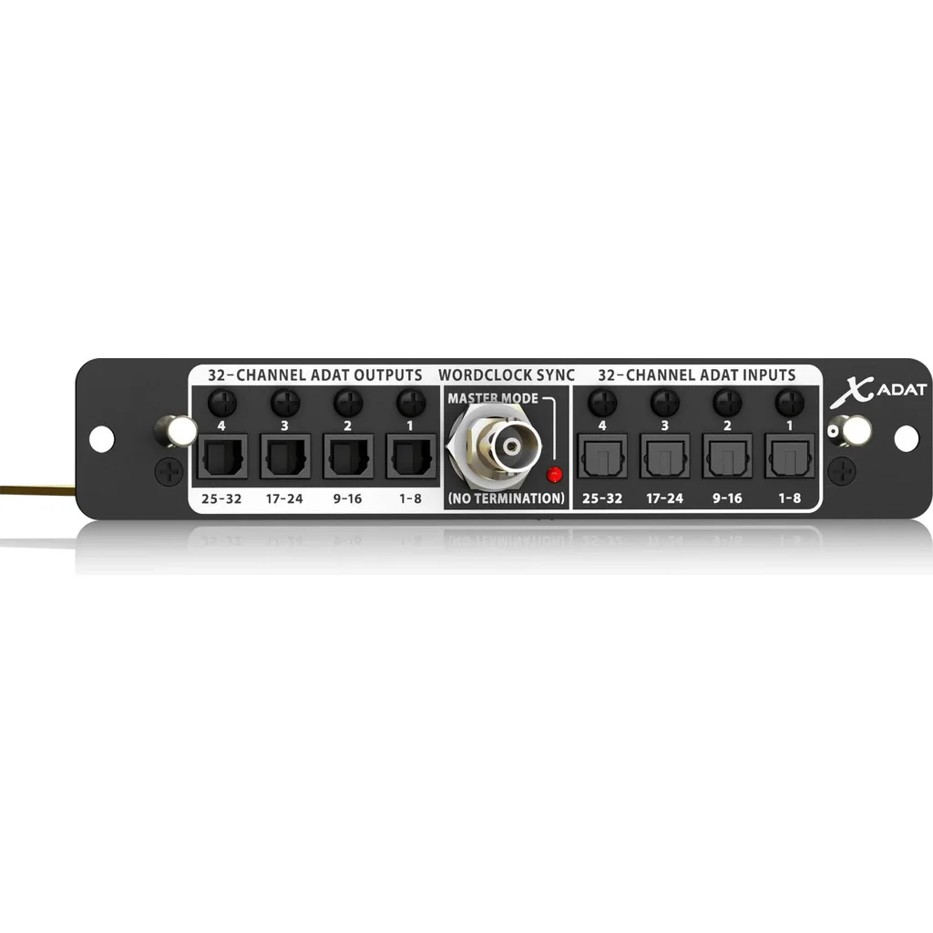 Behringer X-ADAT High-Performance 32-Channel ADAT/Wordclock Expansion Card, 32-Channel ADAT In/Out, 8 Fiber-Optical Connectors, 24-Bit Signal Transmission at 48 or 44.1 kHz | XADAT - Image 2