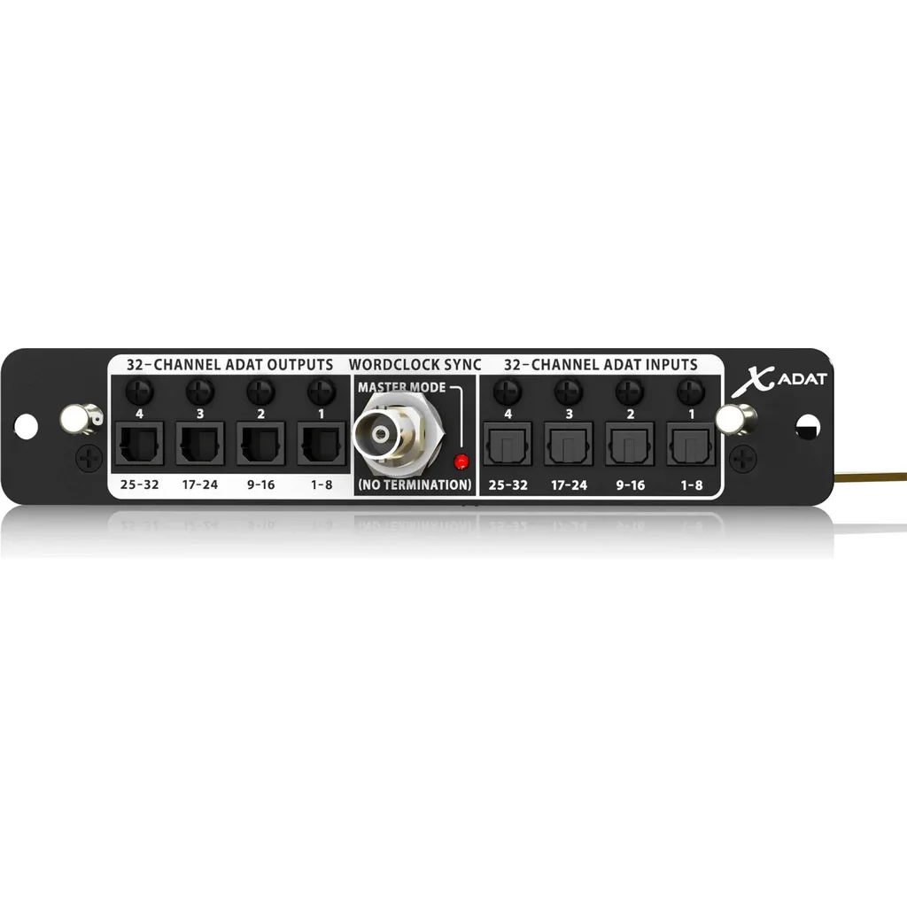 Behringer X-ADAT High-Performance 32-Channel ADAT/Wordclock Expansion Card, 32-Channel ADAT In/Out, 8 Fiber-Optical Connectors, 24-Bit Signal Transmission at 48 or 44.1 kHz | XADAT - Image 3