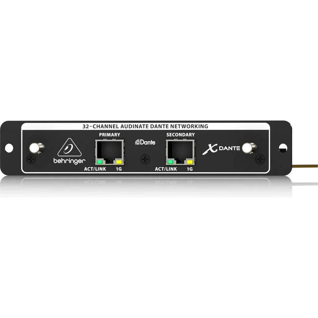 Behringer X-DANTE Expansion Card, 32-Channel Dante IP Audio Network Interface for Behringer X32 Mixers with Bi-Directional Ethernet, Remote Control & Professional Audio Routing | XDANTE - Image 3