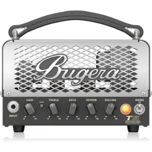 Bugera T5 Infinium Guitar Amplifier Head, 5W Tube-Style Electric Amp with Vintage Tone, Cage-Style Design, Gain/Volume EQ Controls & Classic Overdrive for Stage, Gray | T5INFINIUM
