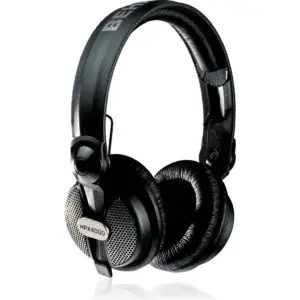Behringer HPX4000 Closed Back DJ Headphones, High-Definition, Closed-Back Over-Ear DJ Headphones, Swiveling Ear Cups, 40 mm Drivers, Coiled Cable & 3.5 mm/6.3 mm Adapter | HPX4000