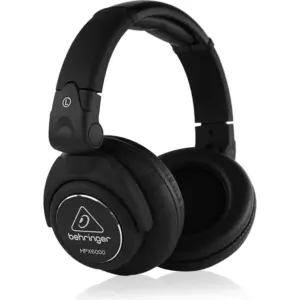 Behringer HPX6000 Professional DJ Headphones, Closed-Back Over-Ear Stereo Headphones, Swivel Ear Cups, Cushioned Headband, Detachable Coiled Cable & Clear Bass-Rich Sound | HPX6000