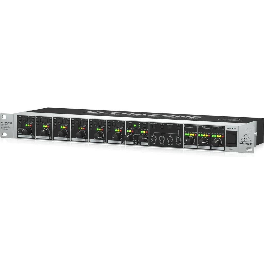 Behringer ZMX8210V2 Rackmount Zone Mixer, 8 Channels, 3-Bus Zone Distribution, 6 Mic/Line + 2 Stereo Inputs, Remote Control Ports, 4-Band EQ & Multi-Zone Output Flexibility | ZMX8210V2 - Image 3