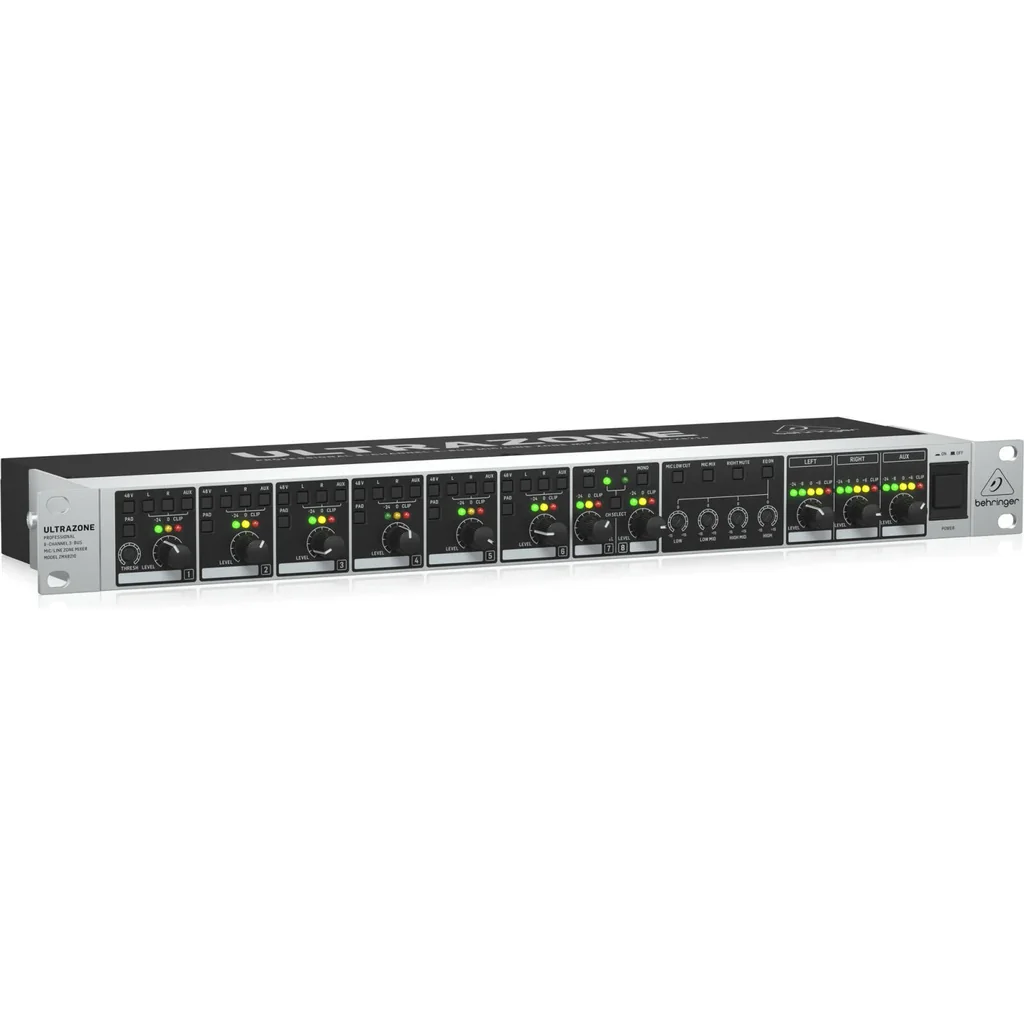 Behringer ZMX8210V2 Rackmount Zone Mixer, 8 Channels, 3-Bus Zone Distribution, 6 Mic/Line + 2 Stereo Inputs, Remote Control Ports, 4-Band EQ & Multi-Zone Output Flexibility | ZMX8210V2 - Image 4