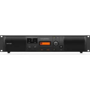 Behringer NX3000D 3000W Class D Power Amplifier with DSP, 2 Channel High Power PA Amp with Built In Digital Processing, USB Control, Zero Attack Limiters & Lightweight Rackmount Design | NX3000D