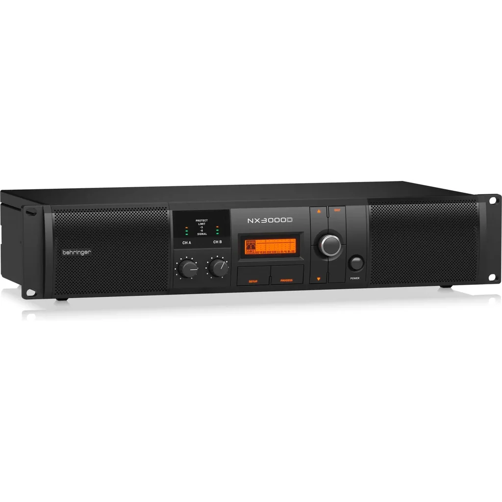Behringer NX3000D 3000W Class D Power Amplifier with DSP, 2 Channel High Power PA Amp with Built In Digital Processing, USB Control, Zero Attack Limiters & Lightweight Rackmount Design | NX3000D - Image 3