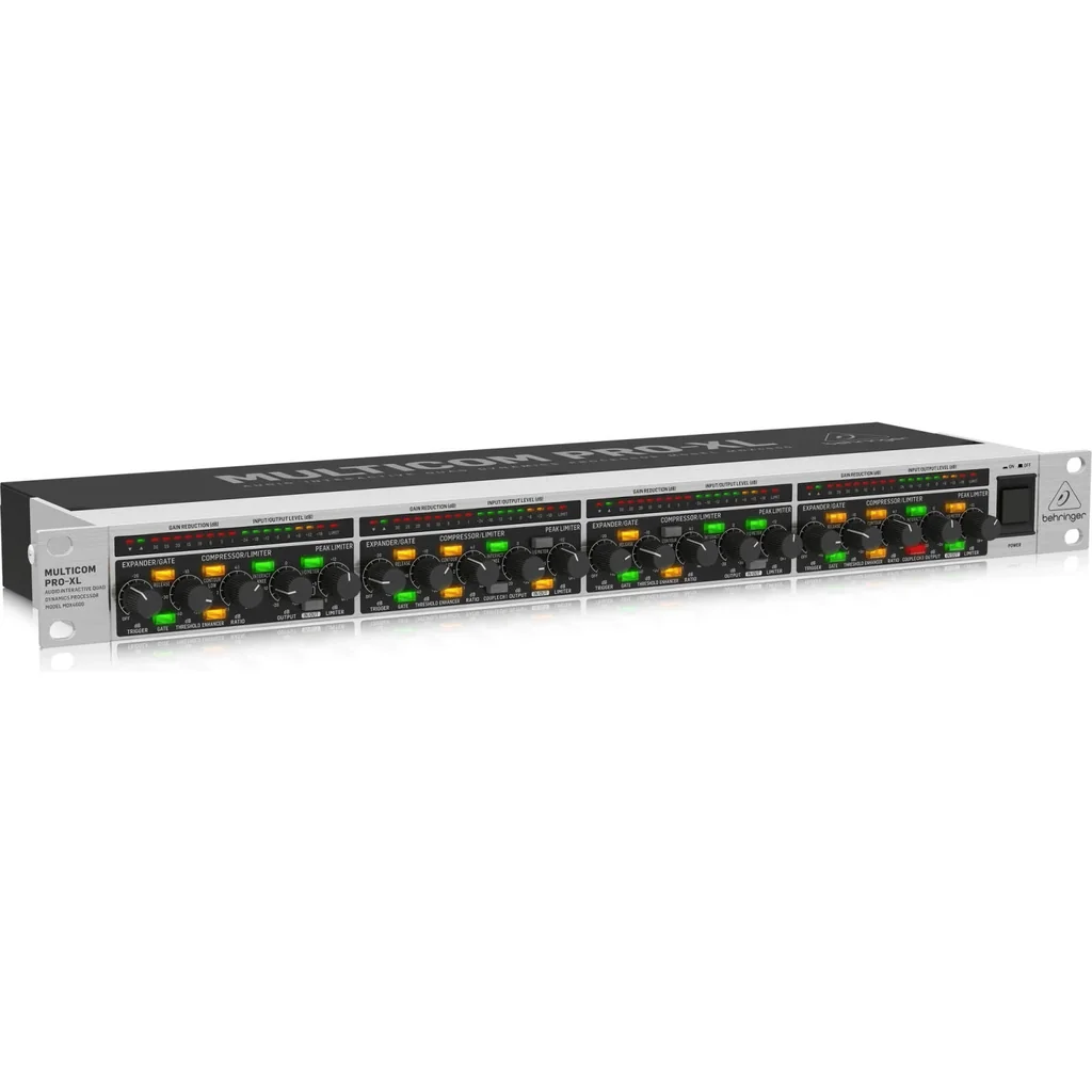 Behringer MDX4600V2 Compressor Limiter, 4 Channel Peak Limiter, Dynamic Enhancer, Low Contour Filter, Tube Simulation, Stereo Couple Function, LED Gain Reduction Meters | MDX4600V2 - Image 3