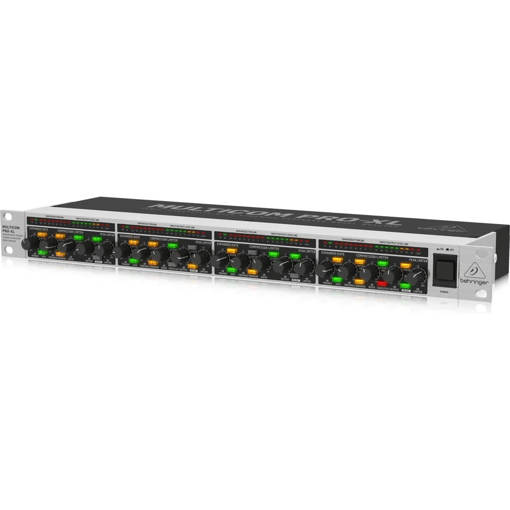 Behringer MDX4600V2 Compressor Limiter, 4 Channel Peak Limiter, Dynamic Enhancer, Low Contour Filter, Tube Simulation, Stereo Couple Function, LED Gain Reduction Meters | MDX4600V2 - Image 4