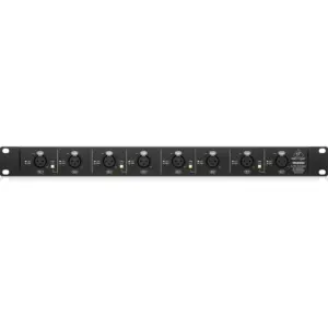 Behringer Ultralink MS8000 Microphone Splitter, 8 XLR Inputs, 16 XLR Outputs, Direct Outputs, Link Outputs, Ground Lift Switches, Phantom Power Link, Ultra Low Noise, Flexible Input Link | MS8000