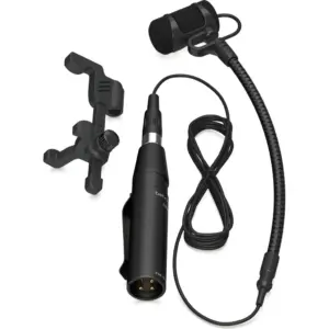 Behringer CB100VIOLIN Condenser Microphone System, Clip-On Cardioid Instrument Mic, Flexible Gooseneck, XLR Output, 50Hz-18kHz Response, Phantom Power, Mounting Kit | CB100VIOLIN