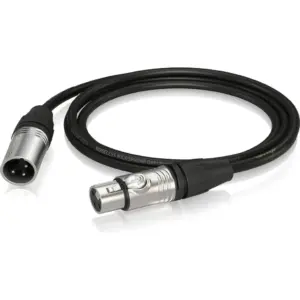 Behringer GMC150 Microphone Cable, Gold Plated XLR Connectors, 1.5m 5ft Length, Balanced Audio, Durable Heavy Duty Jacket, Low Noise, Professional Stage Studio Recording | GMC150