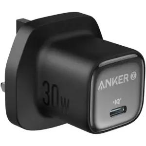 Anker A2698 Zolo 30W Compact USB C GaN Charger, 30W Power Output, Superior Temperature Management, Innovative Stacking Technology, Advanced GaN II Technology, Black | A2698K11