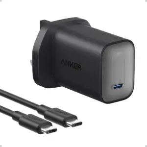 Anker Nano Charger (100W) with USB-C Cable, 100W Power, GaN Power System, ActiveShield 2.0, Ultra Fast Chargiong, Foldable, 1.8 Meter (6ft) Cable Length, Black | B2679K11