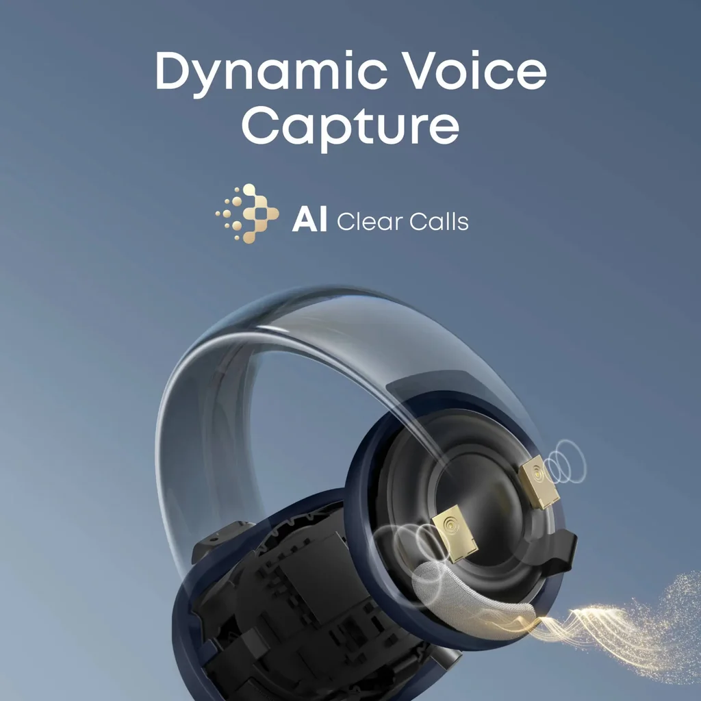 Anker Soundcore AeroClip, 12mm Customized Driver, Tap Control, 4 Mics with AI, Advanced Virtual Bass Technology, Bluetooth 5.4, Up to 32 Hours Playtime, IP55 Water Resistance, Glacier Blue | A3388H31 - Image 3