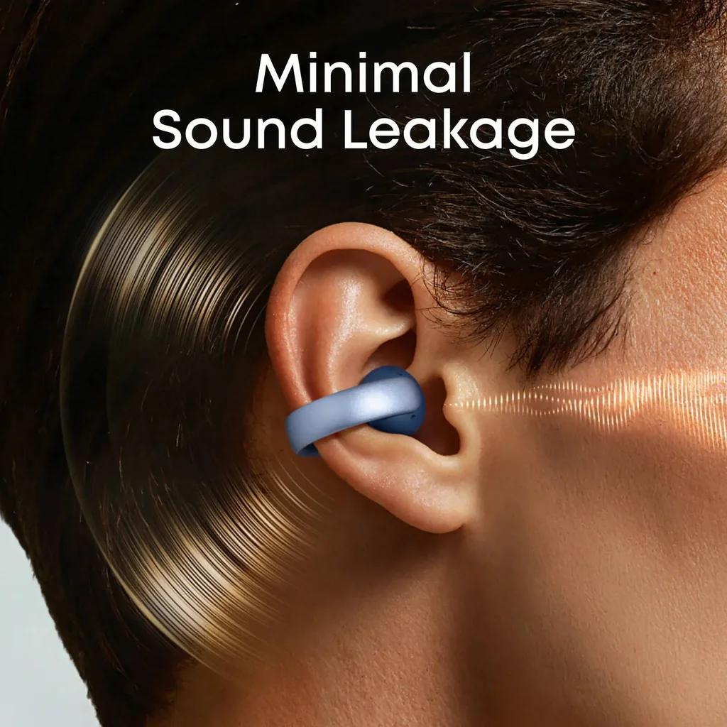 Anker Soundcore AeroClip, 12mm Customized Driver, Tap Control, 4 Mics with AI, Advanced Virtual Bass Technology, Bluetooth 5.4, Up to 32 Hours Playtime, IP55 Water Resistance, Glacier Blue | A3388H31 - Image 8