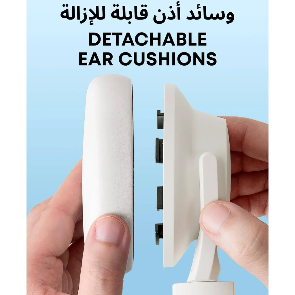 ANKER Soundcore Q11i Wireless Headphones, 40mm Dynamic DriverHi-Res Audio, One-Touch Bass Boost, 60-Hour Playtime, Detachable Ear Cushions, Bluetooth V5.3, Up to 60 Hours Battery, White | Q11i - Image 5