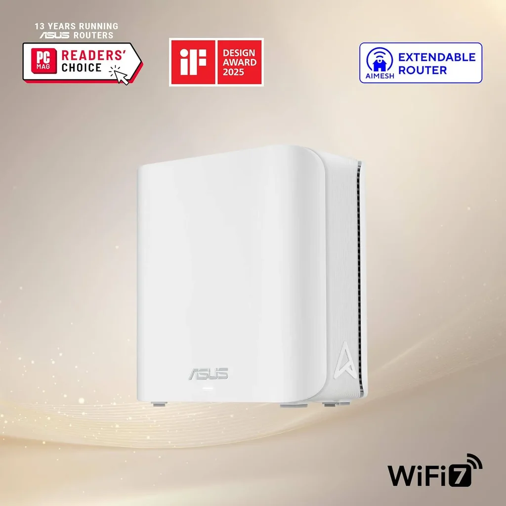ASUS ZenWiFi BD4 Dual-Band WiFi 7 Mesh Router 3600 Mbps, 4900 sq.ft., Dual 2.5G Ports, Security and Parental Controls Included, Smart Home Master SSIDs, White | BD4 (W-1-P) - Image 3