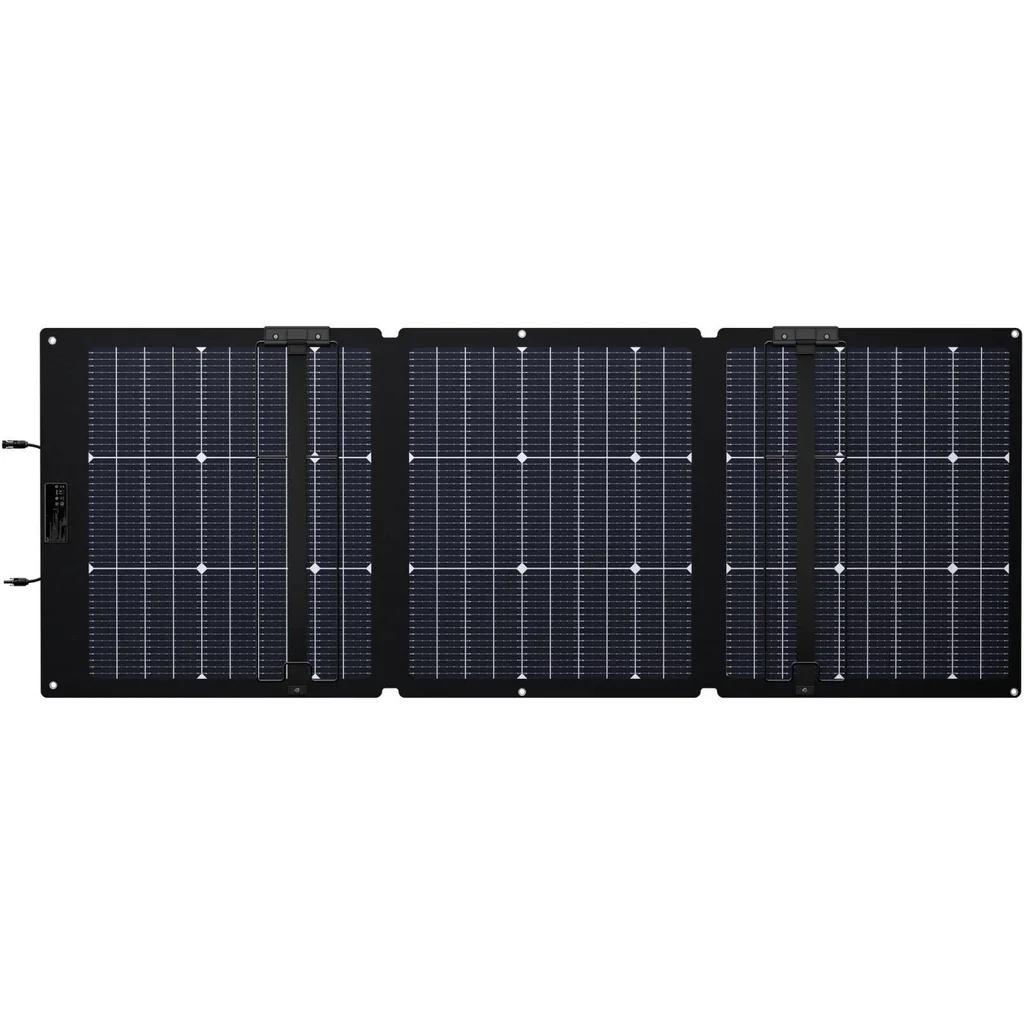 EcoFlow NextGen 160W Bifacial Portable Solar Panel, Up to 25% Conversion Efficiency, Separate Kickstand Case, 30-60° Integrated Adjustable Angle Bracket, IP68 Waterproof, Black | EF-160W-BIFACIAL - Image 5