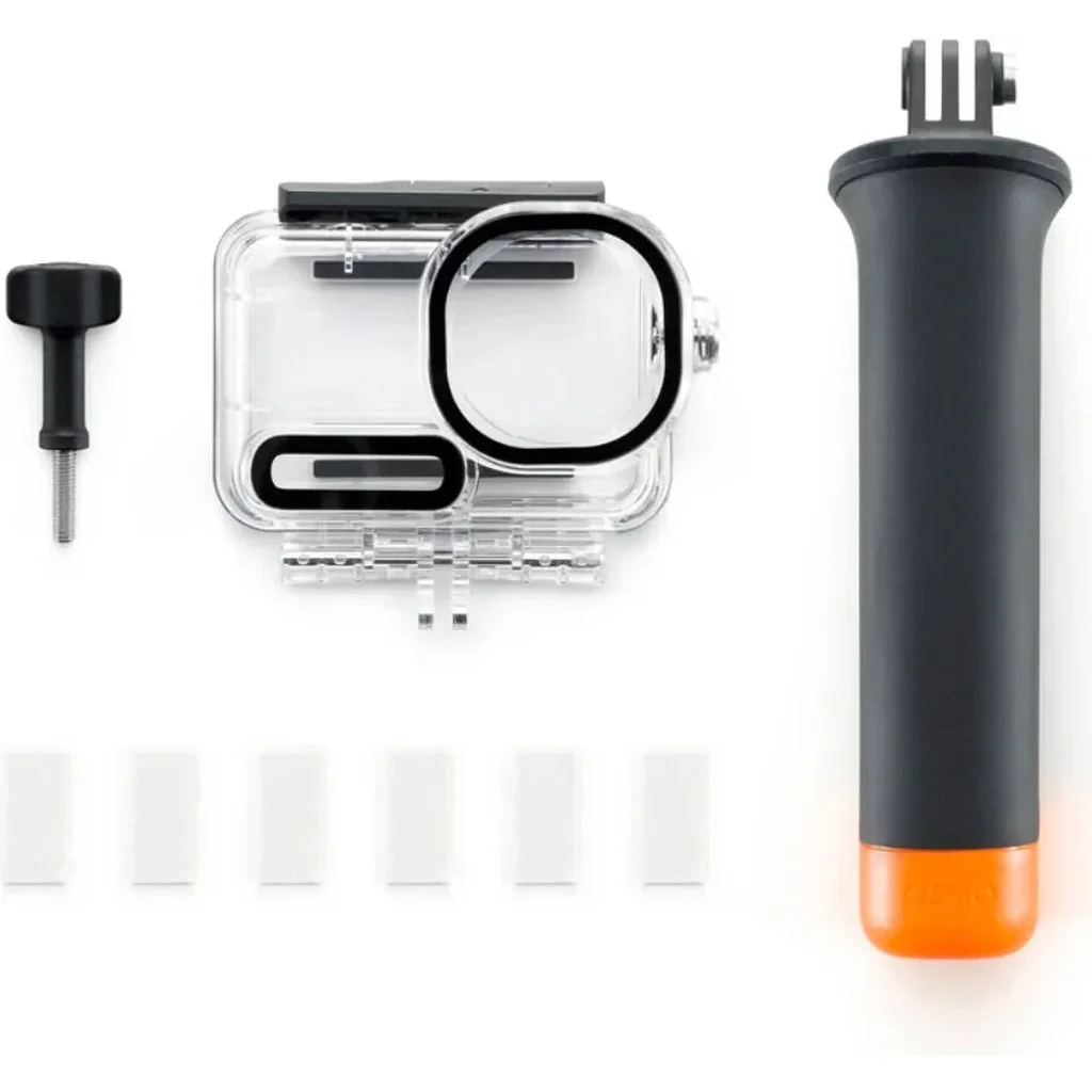 DJI Diving Accessory Kit for Osmo Action 6, Up to 60 Meters Water Depth, Sealed Waterproof Case, Anti-Fog Inserts, Floating Handle, Wrist Strap, Locking Screw | CP.OS.00000536.02