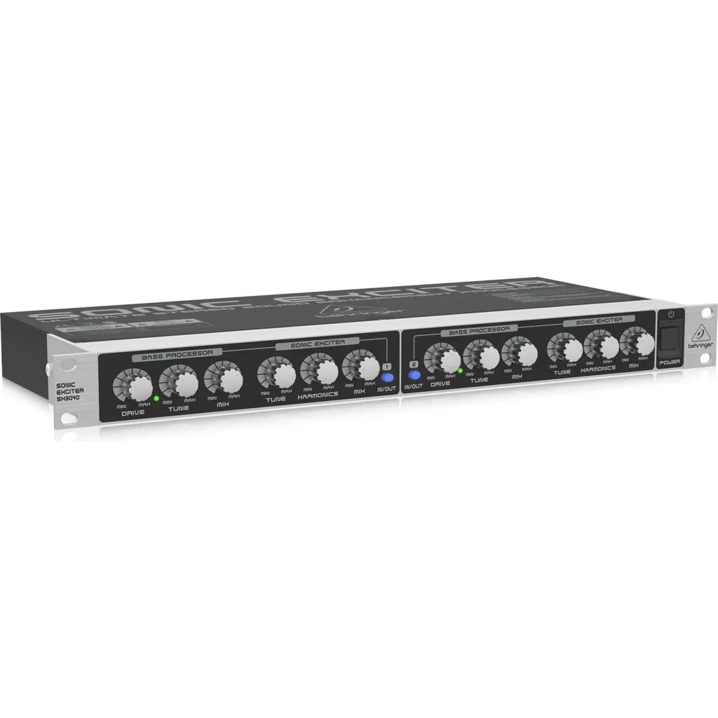 Behringer SX3040V2 Stereo Exciter & Bass Processor Rack Unit, 2-Channel Sound Enhancement, Balanced XLR & " I/O, 1U Rackmount Audio Enhancer, Black | SX3040V2 - Image 2
