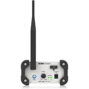 Klark Teknik AIR LINK DW-20R 2.4 GHz Wireless Stereo Receiver, High-Headroom Digital Audio Streaming, Balanced XLR & " TRS Outputs, Up to 100 ft Range, Rugged Aluminum Build | DW-20R