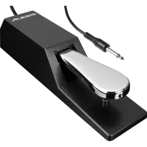 Alesis ASP-2 Universal Piano-Style Sustain Pedal, Polarity Switch, 1/4" Connector, 1.8 Meters Hardwired Cable, Rubber Bottom for Grip | ASP-2
