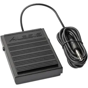 Alesis ASP-1 MKII Universal Sustain Pedal/Momentary Footswitch, Universal Sustain Pedal, 1.5 Meter attached cable with 1/4-inch (6.35mm) plug | ASP1MKII