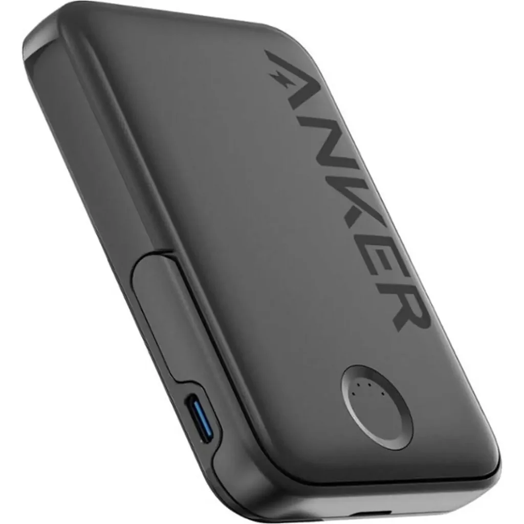 Anker MagGo Wireless Power Bank, 5000mAh Battery Capacity, Built-In Foldable Stand, Up to 10N Strength, Magnetic Technology, Stable Charging with Case On, Black | A1618H11 - Image 10