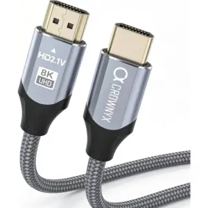 CROWNYX 3M HDMI 2.1 Cable, 8K@60Hz, 4K@120Hz, Black | CHC-308