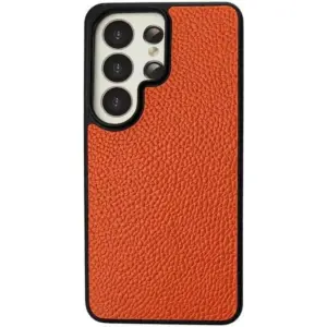 CROWNYX Leather Case for Samsung Galaxy S26 Ultra, MagSafe, Shockproof, Orange | SAMS26UL-MGSF-RGL-ORG