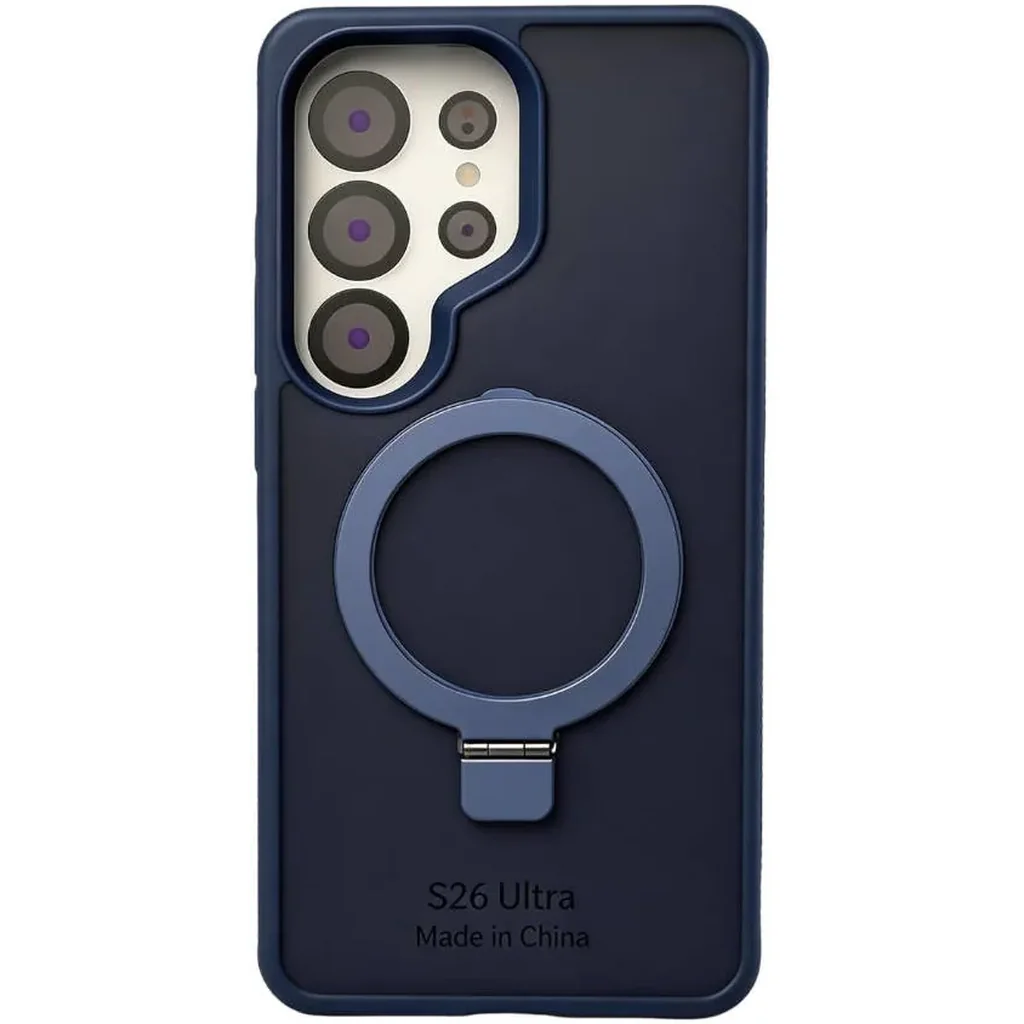 CROWNYX Aegis GripStand Pro Case for Samsung Galaxy S26 Ultra, MagSafe, Shockproof, Blue | SAMS26UL-MGSF-AGSP-BLU