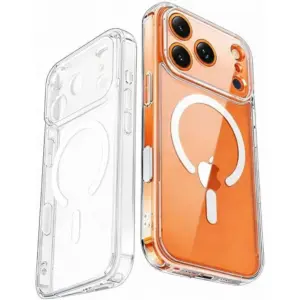 CROWNYX Hybrid PureClear iPhone 17 Pro Case, Magsafe, Military-Grade Drop, Anti-Scratch & Fingerprint Resistant, Clear | IP17P-MGSF-PC