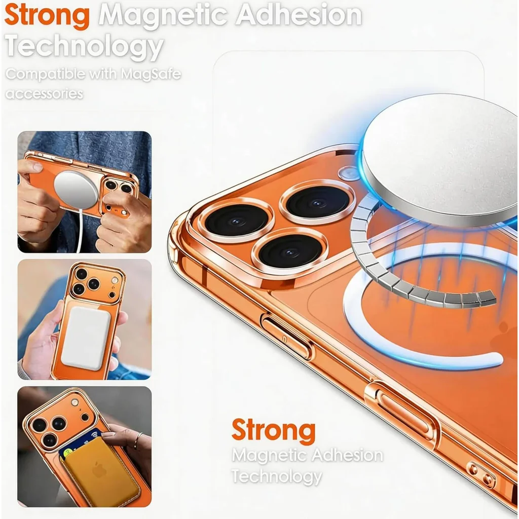 CROWNYX Hybrid PureClear iPhone 17 Pro Max Case, Magsafe, Military-Grade Drop, Anti-Scratch & Fingerprint Resistant, Clear | IP17PM-MGSF-PC - Image 7