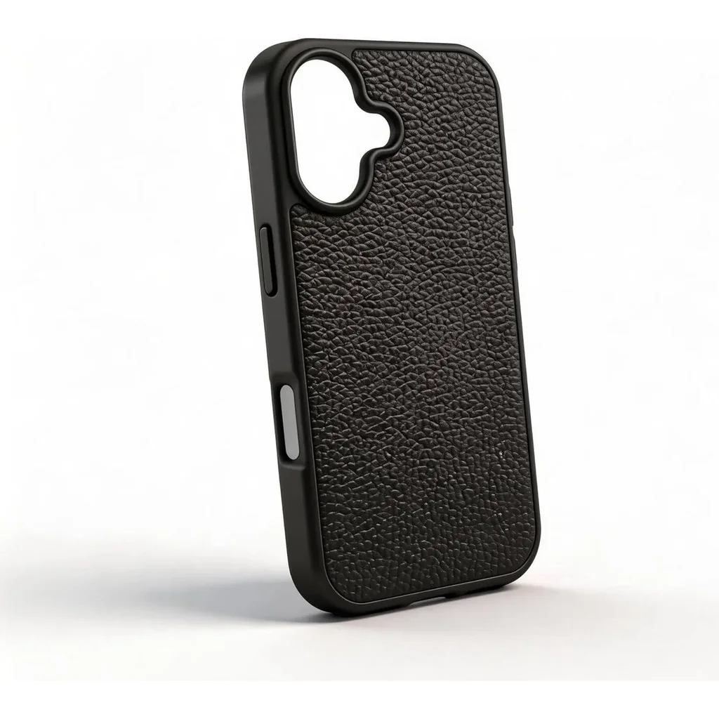 CROWNYX Regal Leather iPhone 17 Case, MagSafe, Slim, Shockproof, Anti-Slip, Camera Protection, Black | IP17-MGSF-RGL-BLK - Image 3