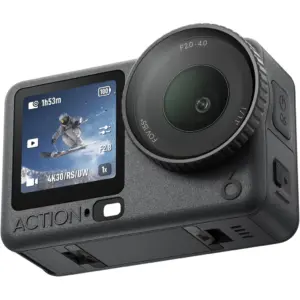 DJI Osmo Action 6 Essential Comb, 8K Action Camera, 1/1.1" Sensor, f/2.0-f/4.0 Aperture, 4H Battery, Cold-Resistant, Black | Osmo Action 6 Essential Combo