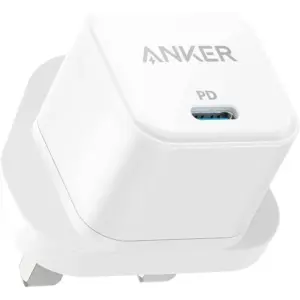 Anker PowerPort III Cube Adapter, 20W Output, Compact Mini Design, PowerIQ 3.0 Technology, Multi-Device Compatibility, ActiveShield Safety System, White | A2149K22