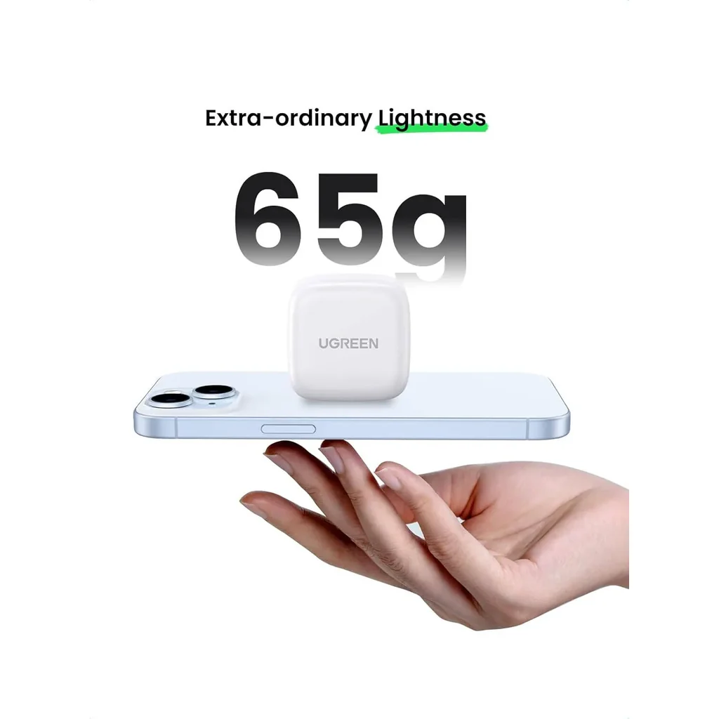 UGREEN USB-C Power Adapter with Cable Set for iPhone 16, 20W Power Output, PD 3.0 Technology, Built-In Multi Protections, USB-C to USB-C 1M Cable, Wide Compatibility, White | 45438 - Image 3