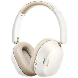 UGREEN HiTune Max5C Headphones Wireless, 75H Playtime, Adaptive Noise Cancelling, Hi-Res Sound, Over-ear Headsets, Custom EQ & Multiple Connection via App, Foldable Retractable, White | 35758