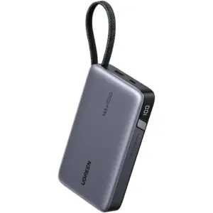 UGREEN Laptop Power Bank, 145W Fast Charging, 20000mAh Gigantic Capacity, Smart Digital Display, Airline Friendly, 80Wh Capacity, Universal Compatibility, Gray | 55992B