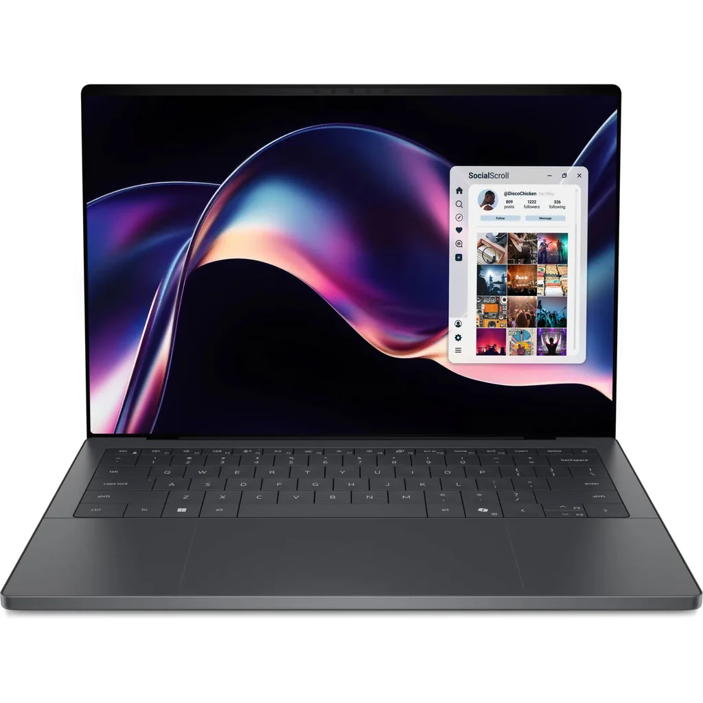 Dell XPS 14 DA14260 Laptop, 14" 2.8K OLED 120Hz Touch Display, Intel Core Ultra X7 358H, 32GB RAM, 1TB SSD, Intel ARC Graphics, English Keyboard, Windows 11 Pro, Graphite | XPS-14-DA14260
