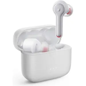 Anker Soundcore Liberty Air 2 TWS Earbuds, Active Noise Cancelling, 4 Mics For Calls, 28H Playtime, Bluetooth 5, Wireless Charging, HearID Technology, Personalised HearID EQ, White | Liberty Air 2