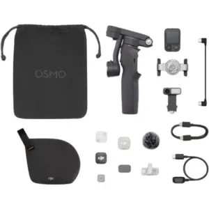 DJI, Osmo Mobile 8P, Smartphone Gimbal Stabilizer, Creator Combo, 3 Axis Stabilization, Foldable Design, ActiveTrack, Portable Vlogging Rig for iPhone Android, Black | Osmo Mobile 8P