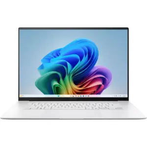 ASUS Zenbook S16 UM5606GA Copilot+ Laptop, 16" 3K OLED 120Hz Display, AMD Ryzen AI 9 465, 32GB RAM, 2TB SSD, AMD Radeon GPU, English-Arabic K/B, Windows 11 Home, Scandinavian White | 90NB17H2-M00CP0
