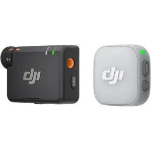 DJI Mic Mini 2 Wireless Microphone, 24 Bit Recording, 400m Wireless Range, Dual Channel Recording, Noise Reduction Technology, Magnetic Clip Design, 1 TX, 1 Standard RX, Black | Mini2