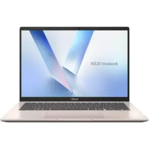 ASUS Vivobook 14 M1407KA Laptop, 14" WUXGA IPS Display, AMD Ryzen AI 5 330, 16GB RAM, 512GB SSD, AMD Radeon Graphics, English-Arabic K/B, Windows 11 Home, Platinum Gold | 90NB15H2-M00AU0